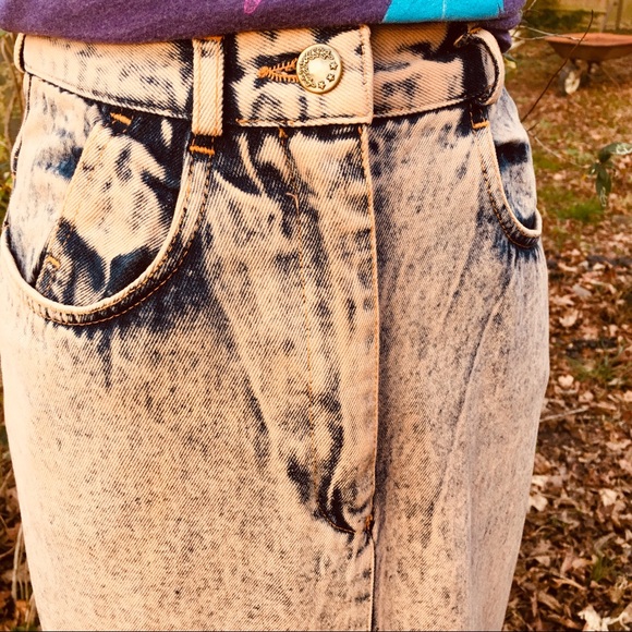 Last Exit Vintage Denim Jean Skirt - Picture 5 of 15